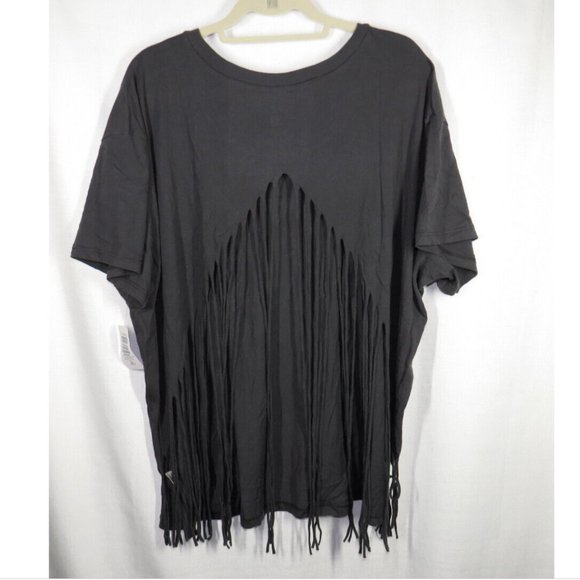 Torrid Plus 2X The Doors Relaxed Fit Fringe Back Cotton Blend T-Shirt - Picture 3 of 8